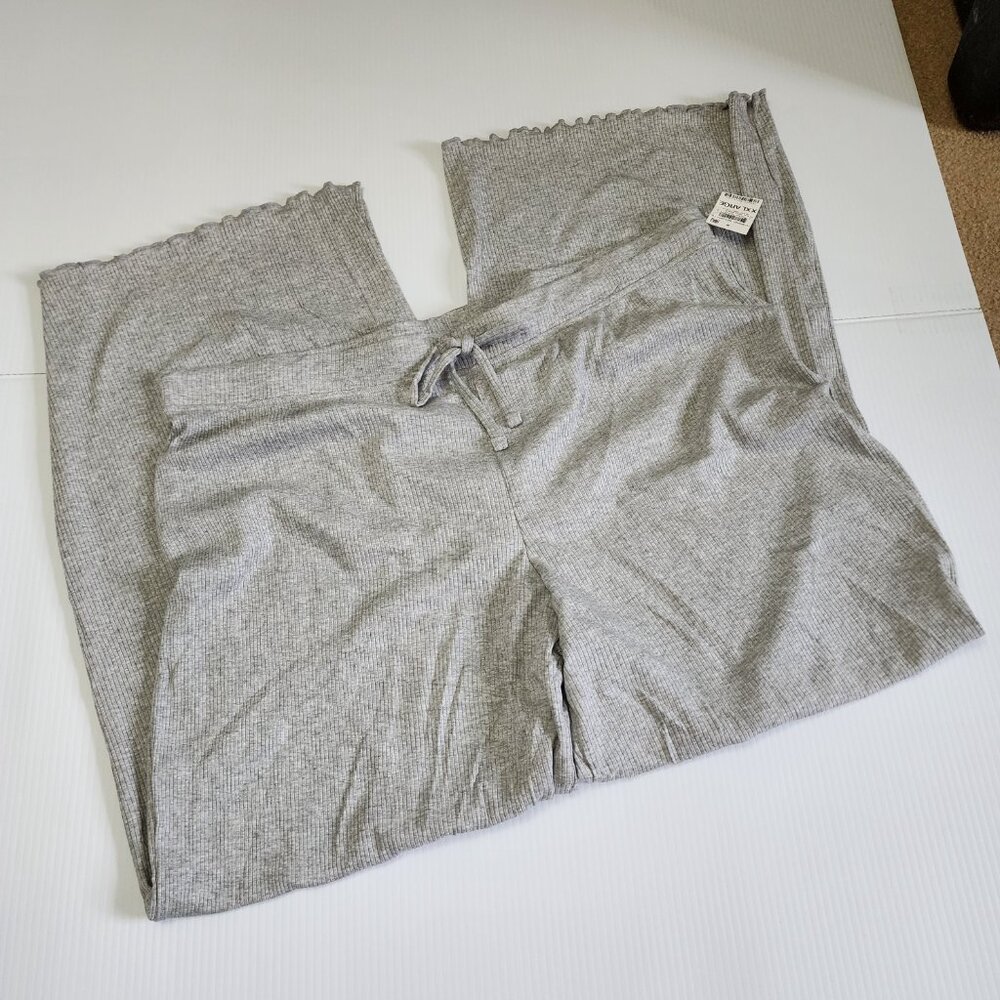 NWT Jenni, XXL, Gray, Ribbed Sleep/Lounge Pant